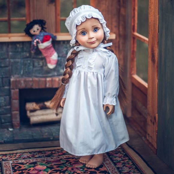 The Queen's Treasures Little House on the Prairie 18" Doll Sleepwear Outfit - Picture 1 of 8